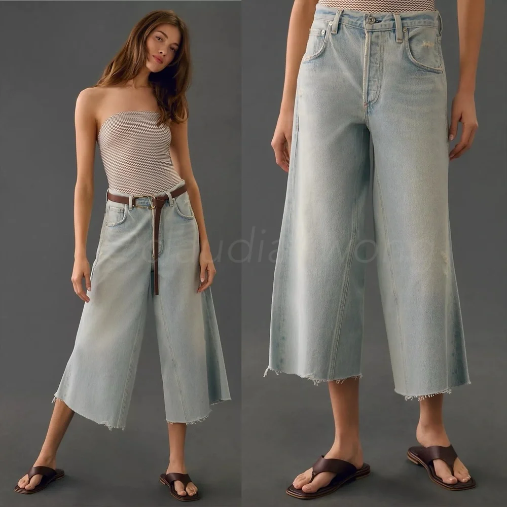 CITIZENS OF HUMANITY Tess Culotte Jeans in Glacier